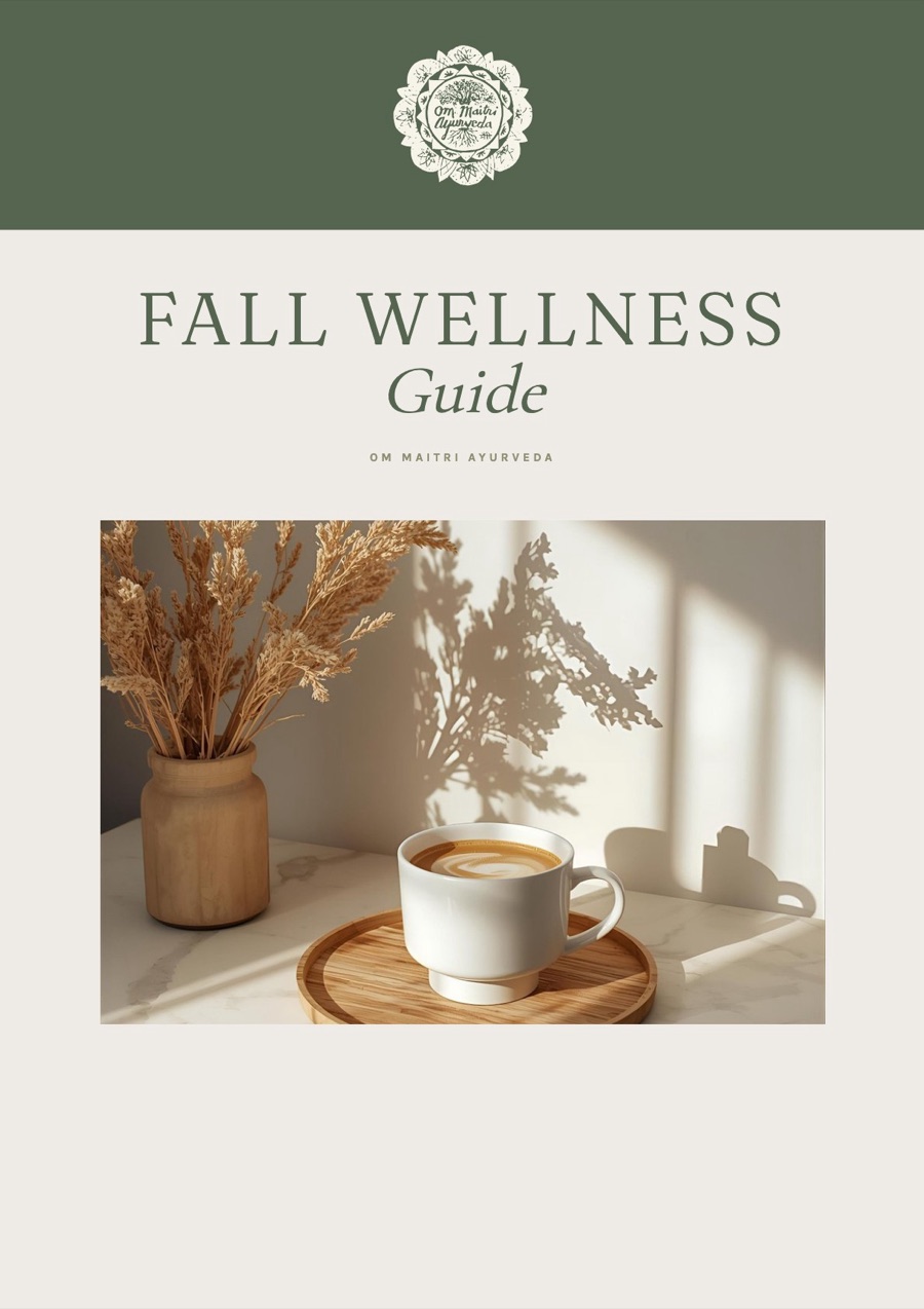 Cover of the Om Maitri Fall Wellness Guide